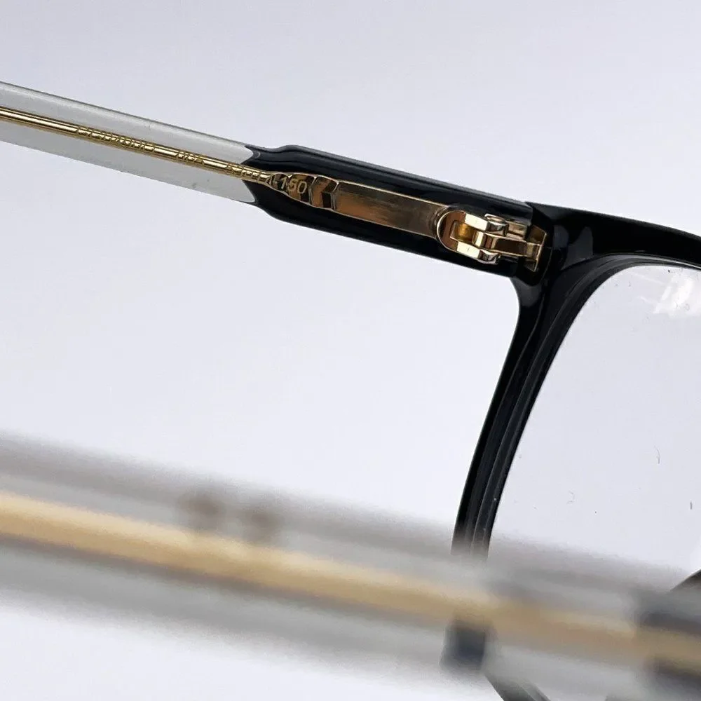 NEW GUCCI GG0490O 005 Black Transparent Square Men Eyeglasses